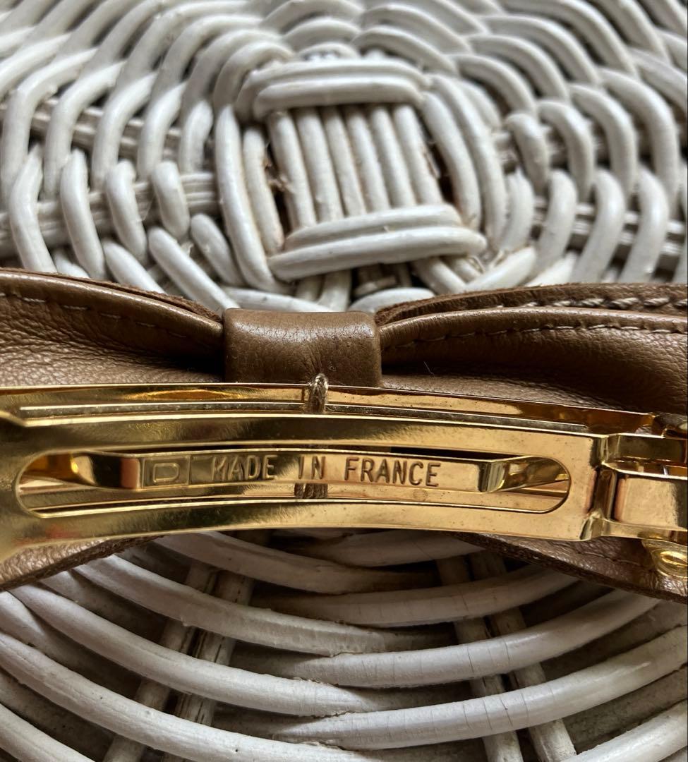 レア❤️リアルレザー❤️ALEXANDRE de PARIS ❤️リボンバレッタ