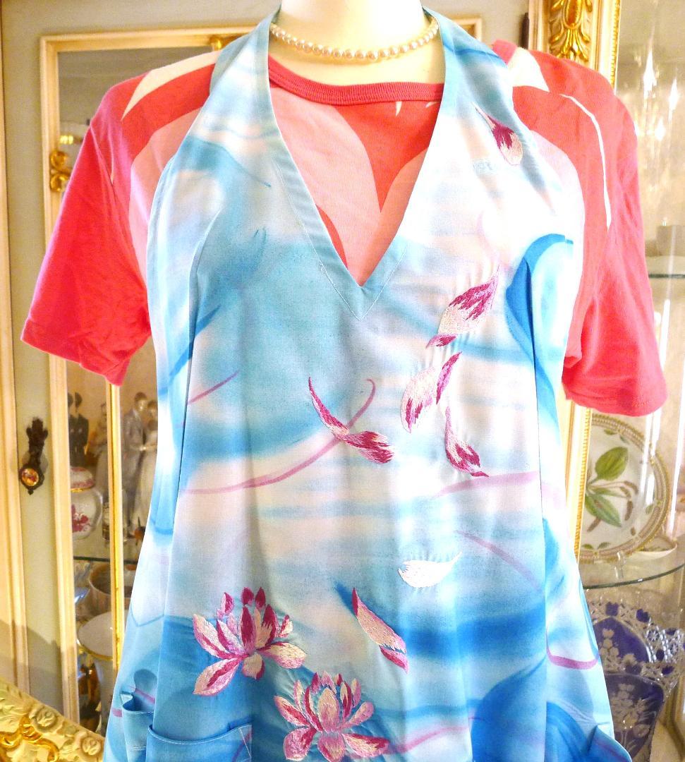 希少【JAA】ハワイ便ブルーカラーキャビンアテンダント社員専用エプロン（非売品）