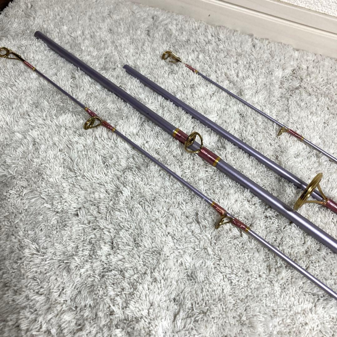 ケンクラフト　ロッド2本　ベイト　スピニング　ルアー竿　バス釣り　紫　パープル