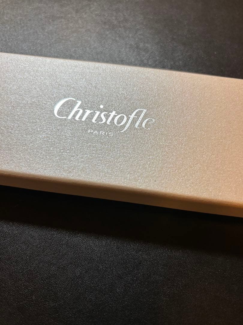 新品・未使用 Christofle 赤と黒の箸セット