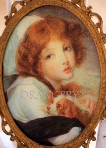 【セール中】ヴィンテージブラスフレームコンヴェックスグラス PF0025