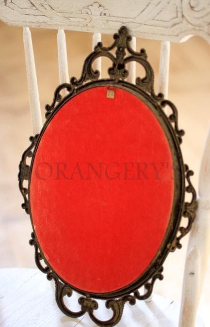 【セール中】ヴィンテージブラスフレームコンヴェックスグラス PF0025