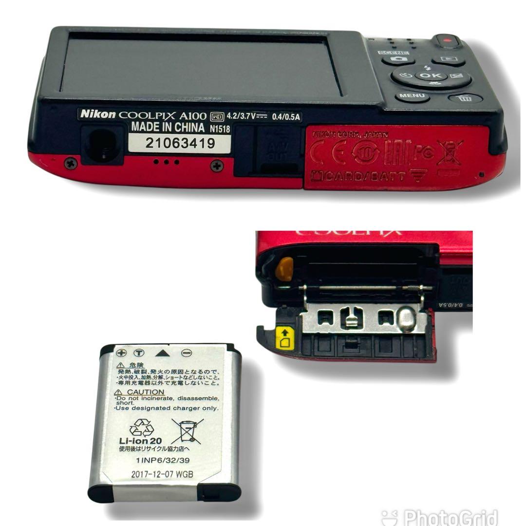 《美品・動作良好》Nikon Coolpix A100 コンパクトデジカメ
