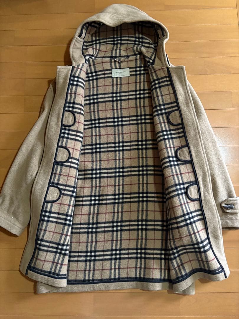 バーバリー　ロンドン　ダッフルコート　ノバチェック　サイズ50 英国製　M　7
