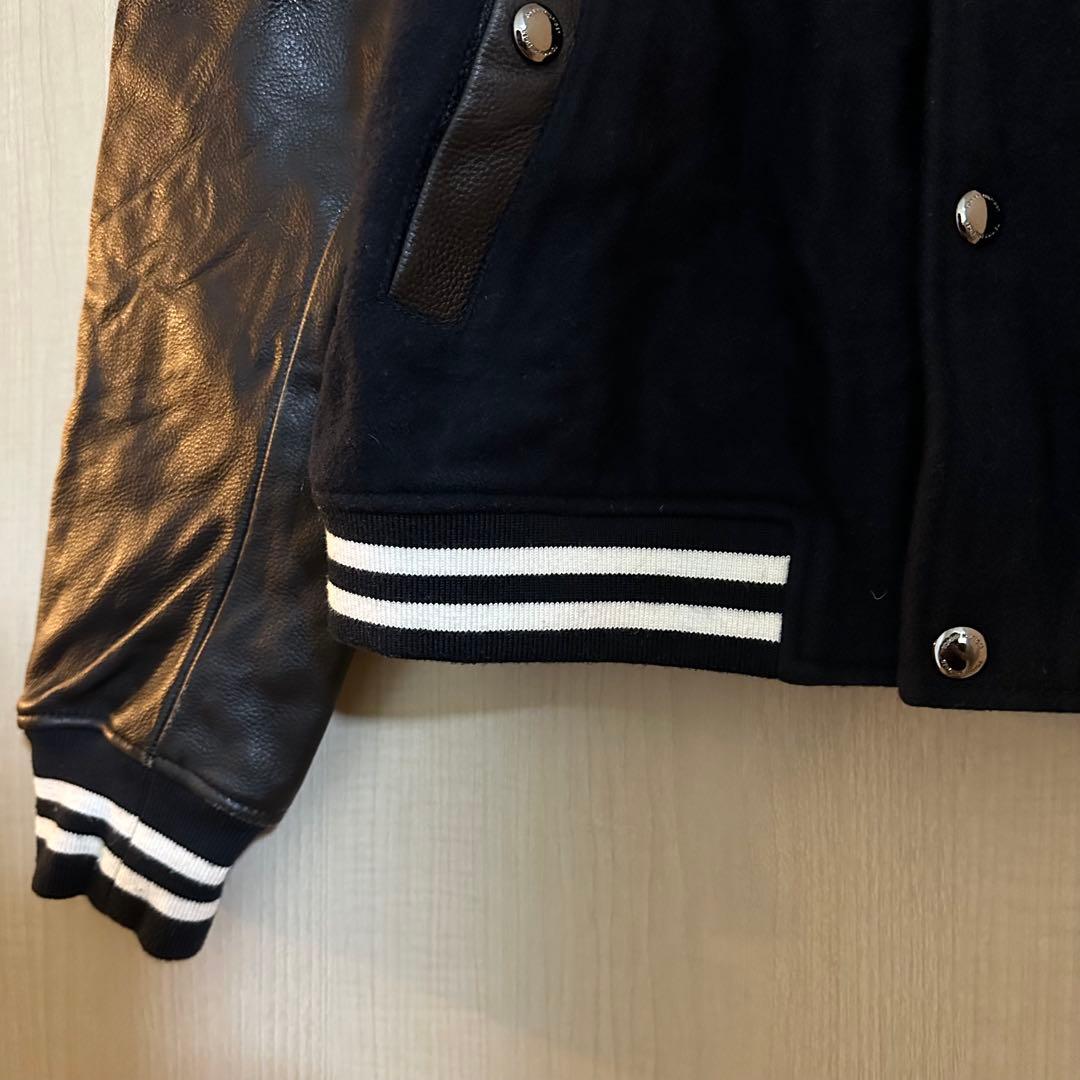 u*2様 【美品】トミーヒルフィガー レザースタジャン ネイビー 本革 ブルゾン