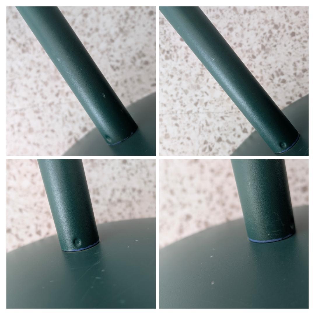 ビンテージ イノベーター メタル サイドテーブル ラウンド 一本脚 高さ調節可