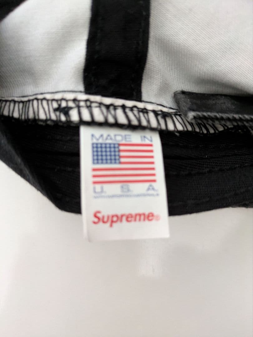 Supreme pigment S Logo 6−panel SS25 黒
