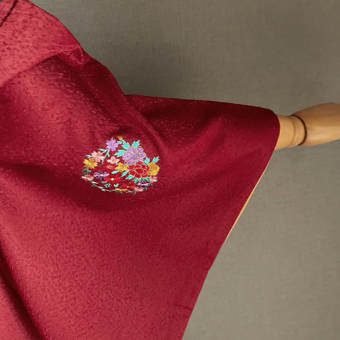 振袖フルセット　高身長　手染め無地　成人式振袖　振袖　裄丈70 ➕サイズ