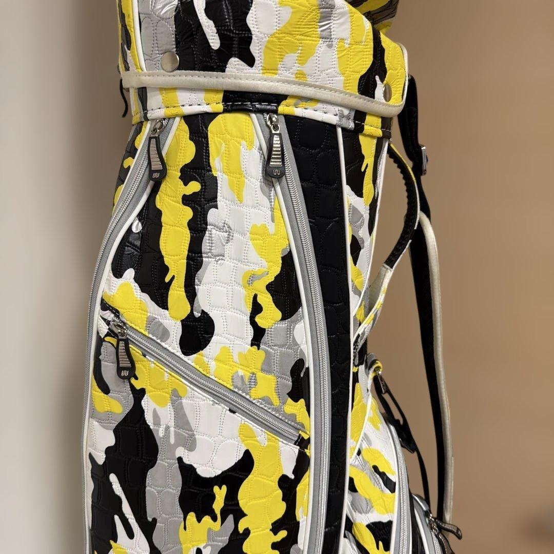 キャディバッグOUUL（オウル）ウェイカートバッグ（イエロー×ブラック）