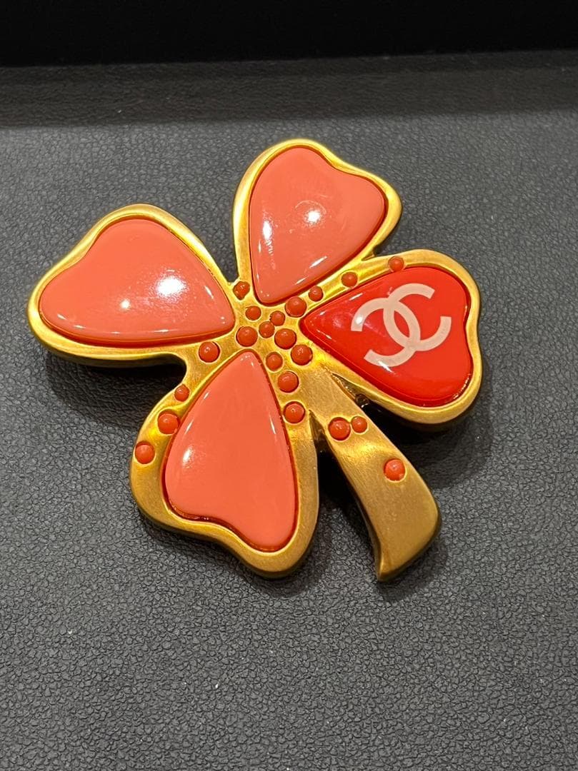 シャネル CHANEL ブローチ ココマーク ヴィンテージ品 美品 ピンク