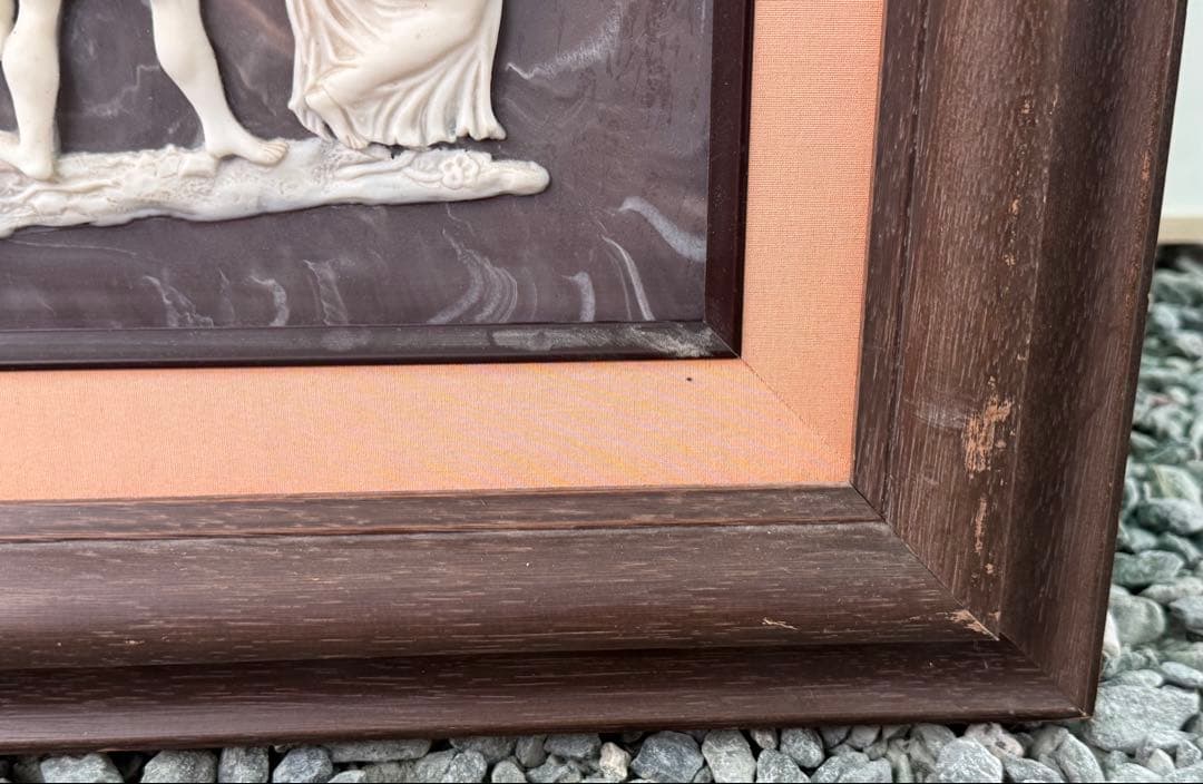 インコレ　カメオアート　額装　バッカなリアン　送料込み250328