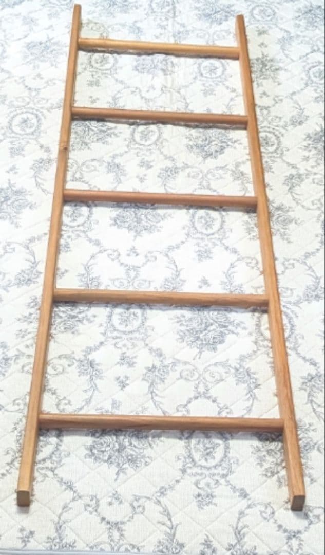 木製　ラダーラック 5段 はしご　天然木　装飾用　ハンガーラック　ガーデニング