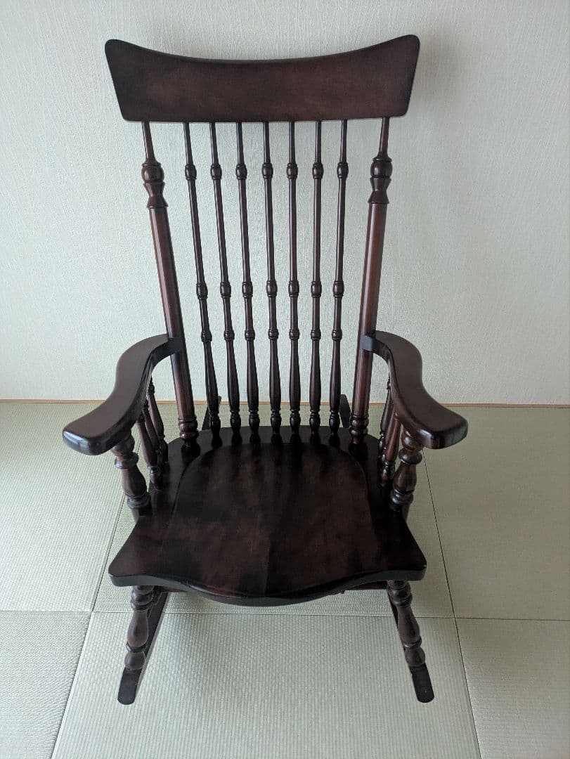 【松本民芸家具】 ロッキングチェア ミズメ桜 揺り椅子 304F型 刻印無」