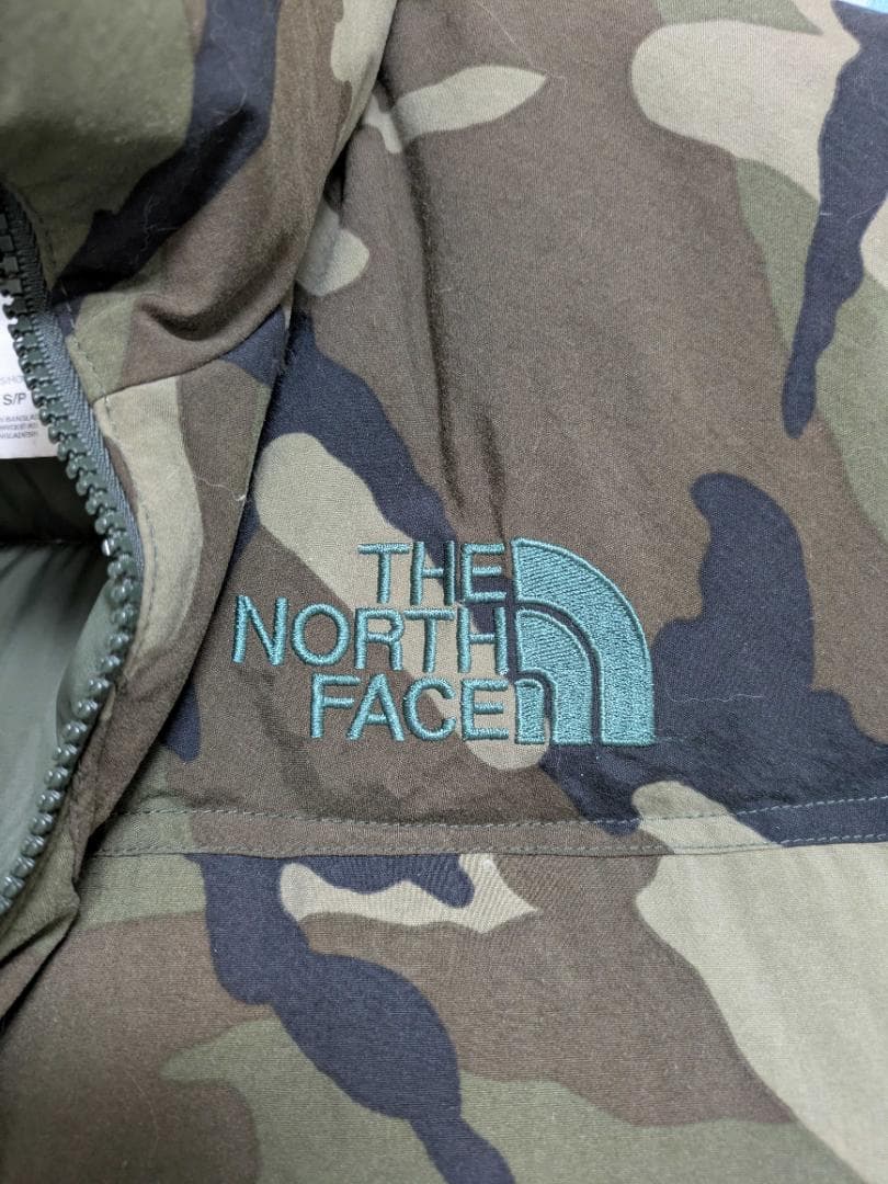 THE NORTH FACE ノースフェイス ダウンベスト 迷彩柄 S