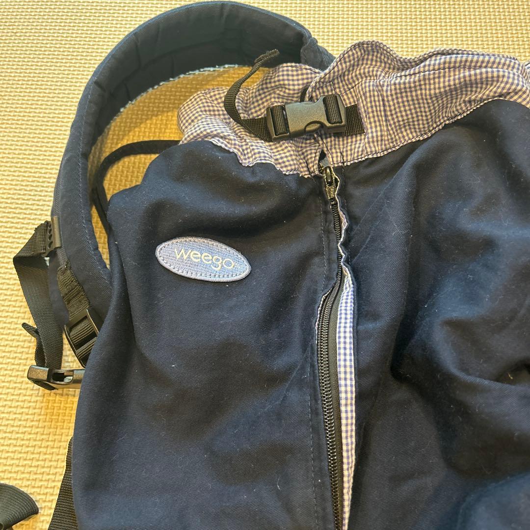 ウィーゴツイン　双子用抱っこ紐 ネイビー チェック柄