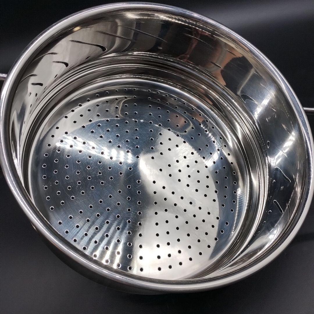 geo product 蒸し器付 両手鍋