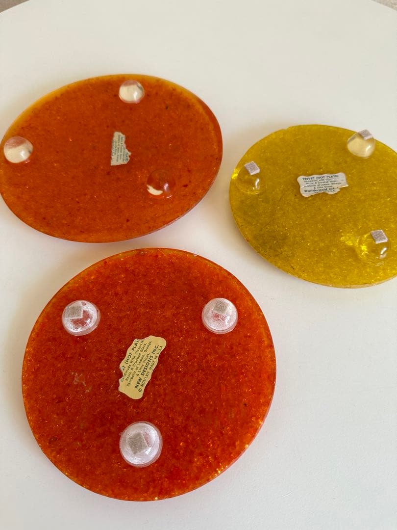 ルーサイト　置物　敷物　オレンジレモン