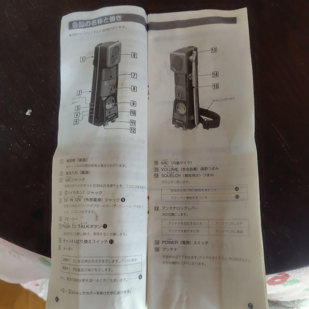 SONY ICB-87R トランシーバー 2台セット