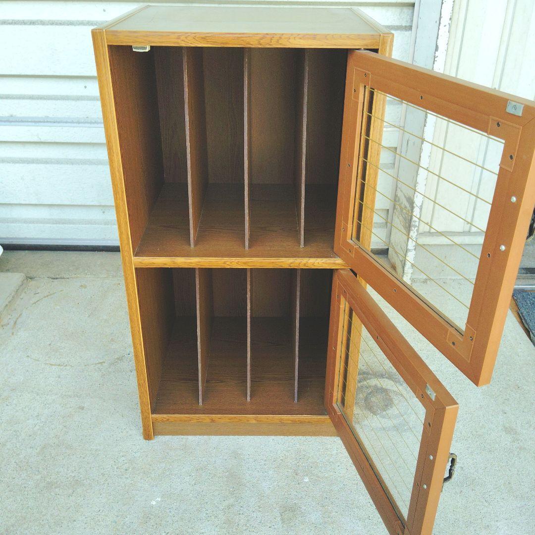 60s? レコードケース ヴィンテージ キャビネット レトロ LP LD