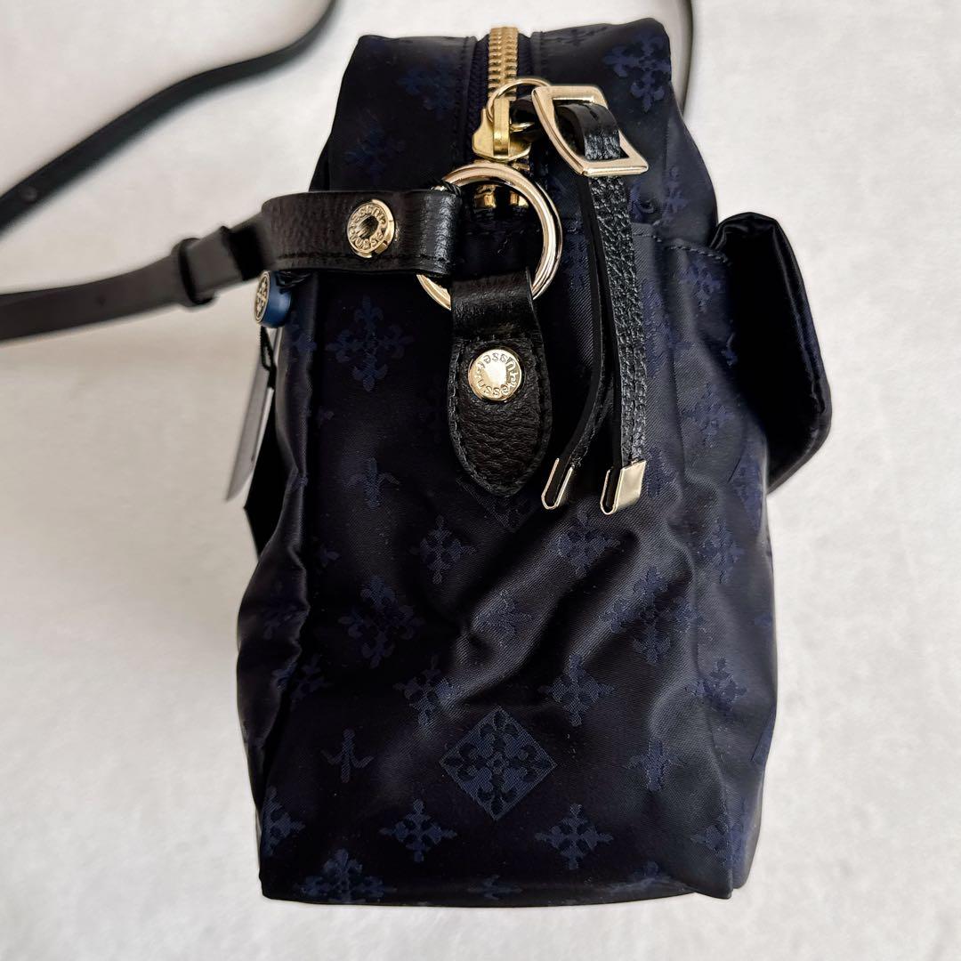 【新品 未使用】russet ラシット ショルダーバッグ モノグラム ネイビー