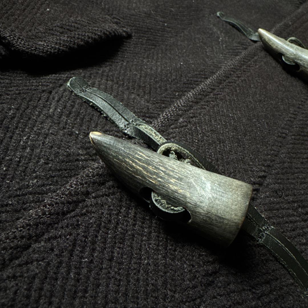 極上ヘリンボーン 英国製 グローバーオール ダッフルコート 茶 希少