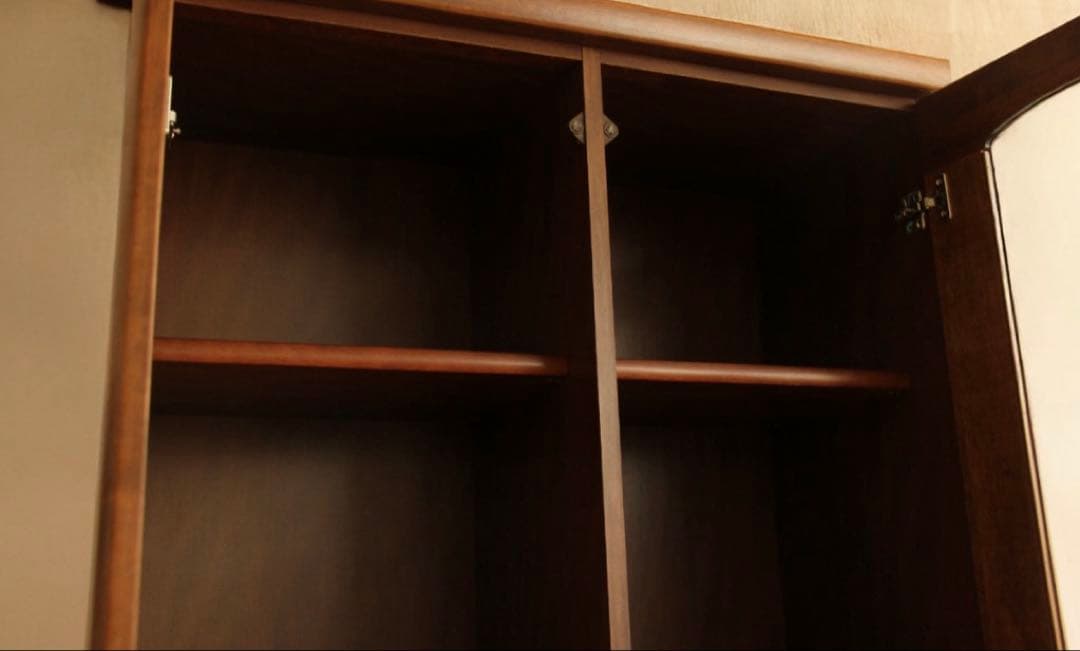 食器棚　本棚　ガラス棚　収納棚　高さ約197㎝ 木製　ビンテージ　アンティーク