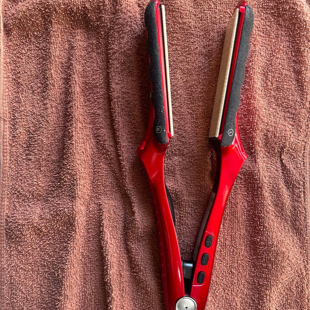 radiant ストレートヘアアイロン レッド(ジャンク品35mm)