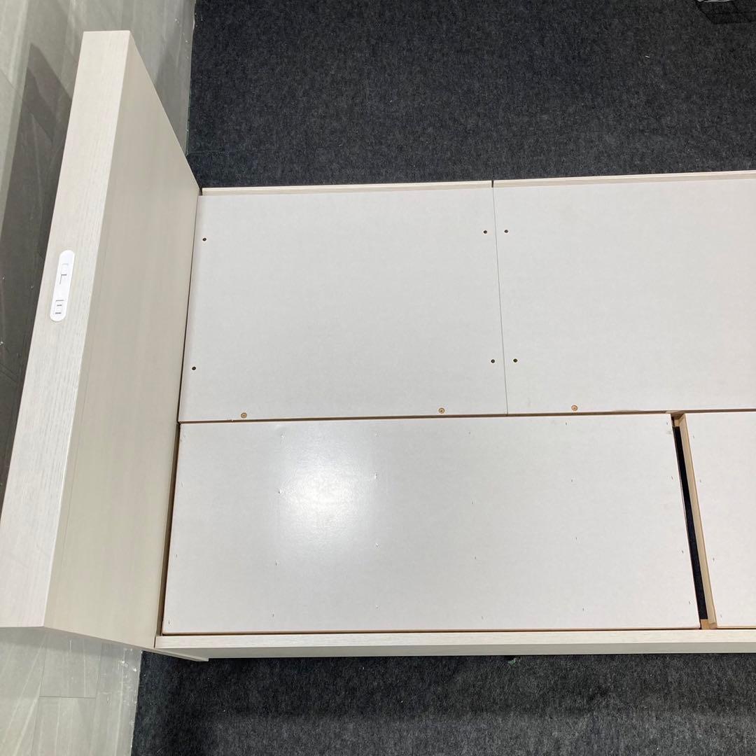 ニトリ シングル ベッドフレーム ジオチェスト 収納 格安 d4244