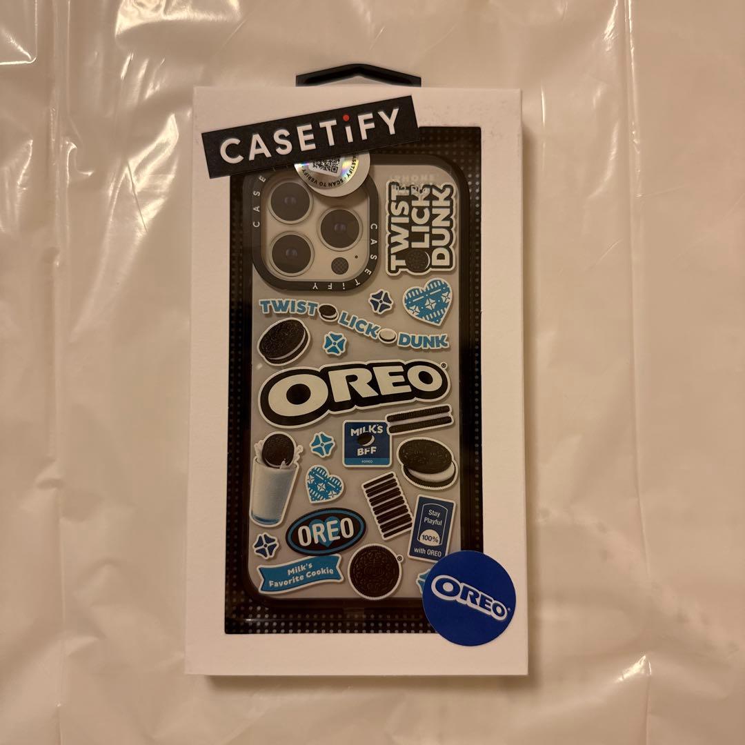 CASETiFY OREO Sticker Case クリア-Black