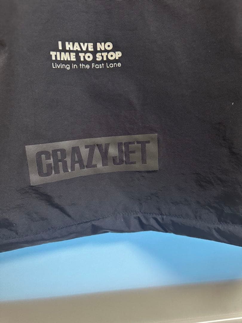 CRAZY JET ブラック ナイロンジャケット　清木場俊介