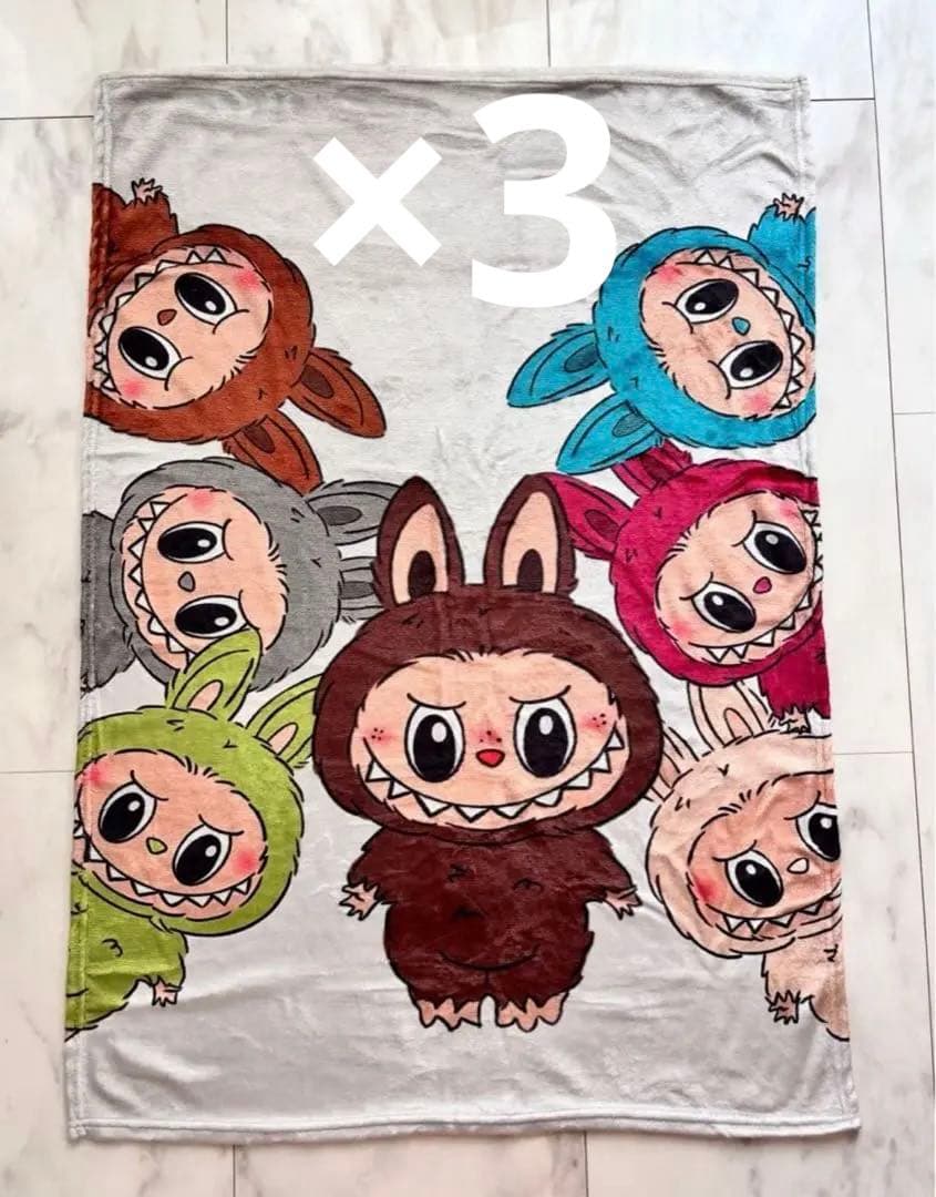 Labubu ラブブ オールスター ブランケット 薄手 膝掛け 車 仕事 昼寝