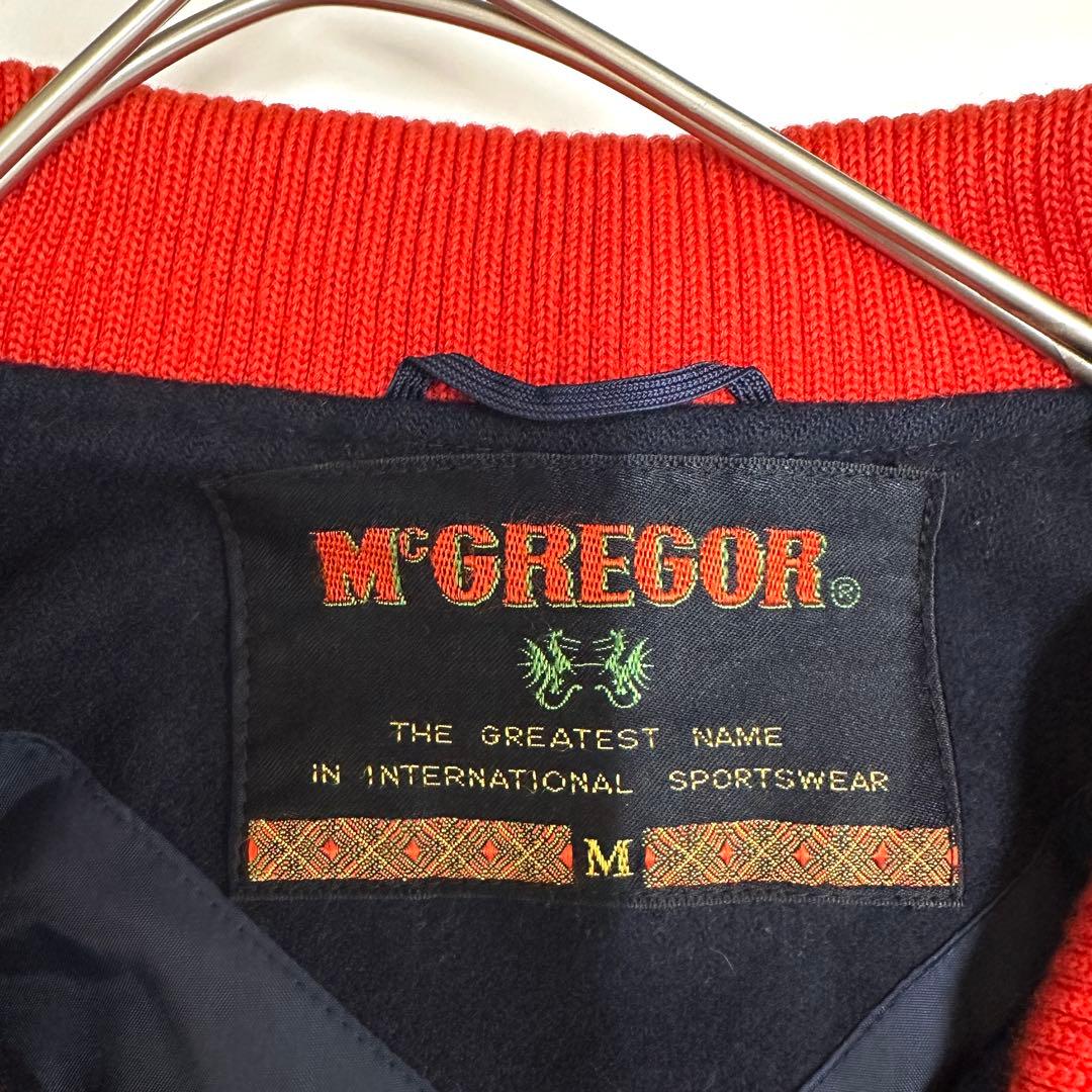 80s McGREGOR マックレガー ウール スタジャン タツノオトシゴ刺繍