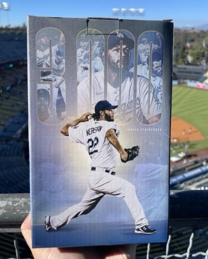 【球場限定】9/20クレイトンカーショー3000奪三振ボブルヘッドDodgers