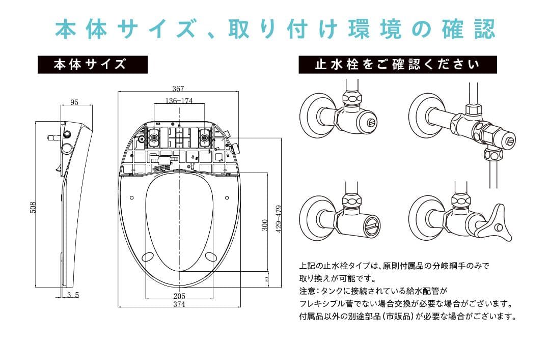 新品未使用：杉半製 ハイブリッド式温水洗浄便座Kirei PLUS 瞬間式