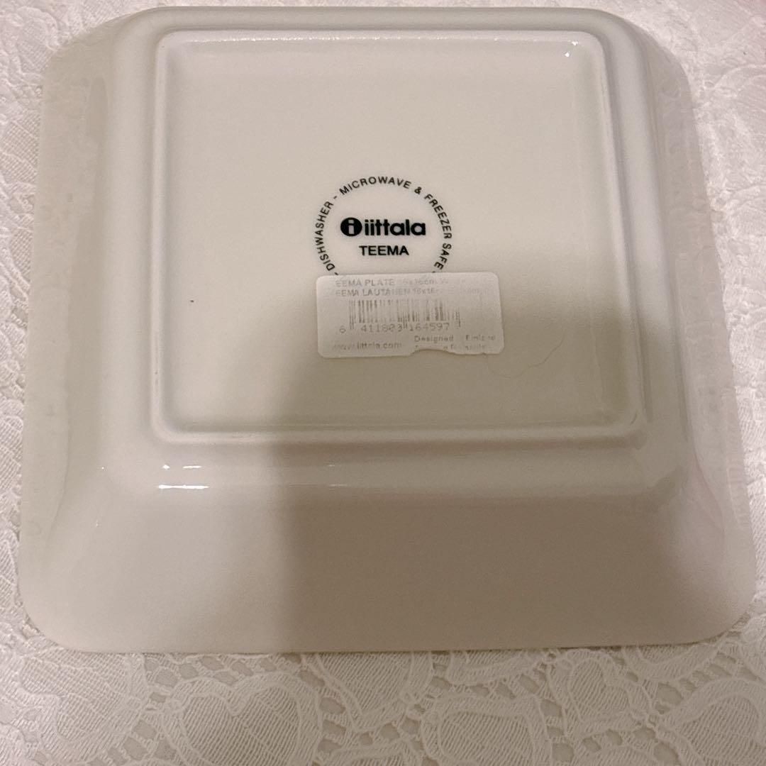 未使用品 イッタラ ティーマ スクエアプレート ホワイト スクエア
