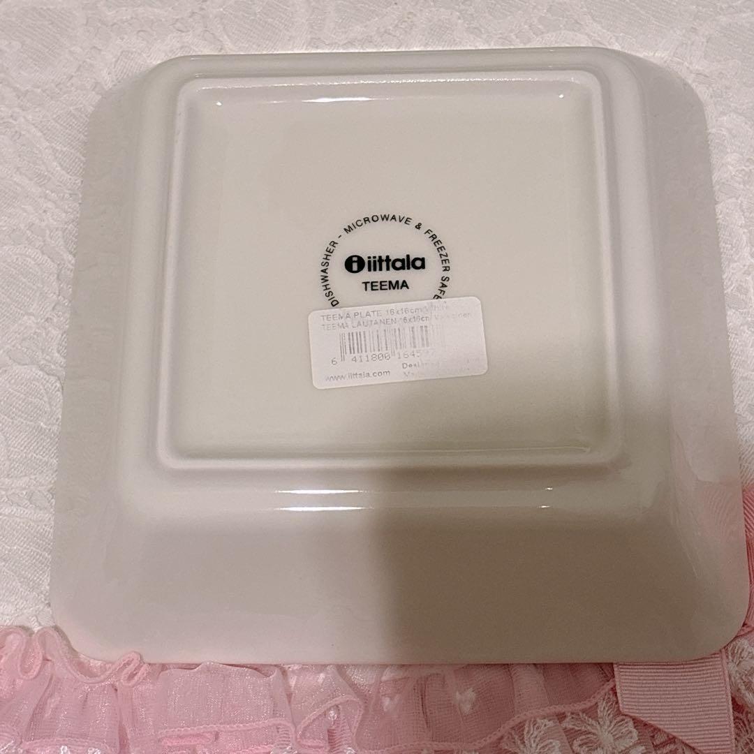 未使用品 イッタラ ティーマ スクエアプレート ホワイト スクエア