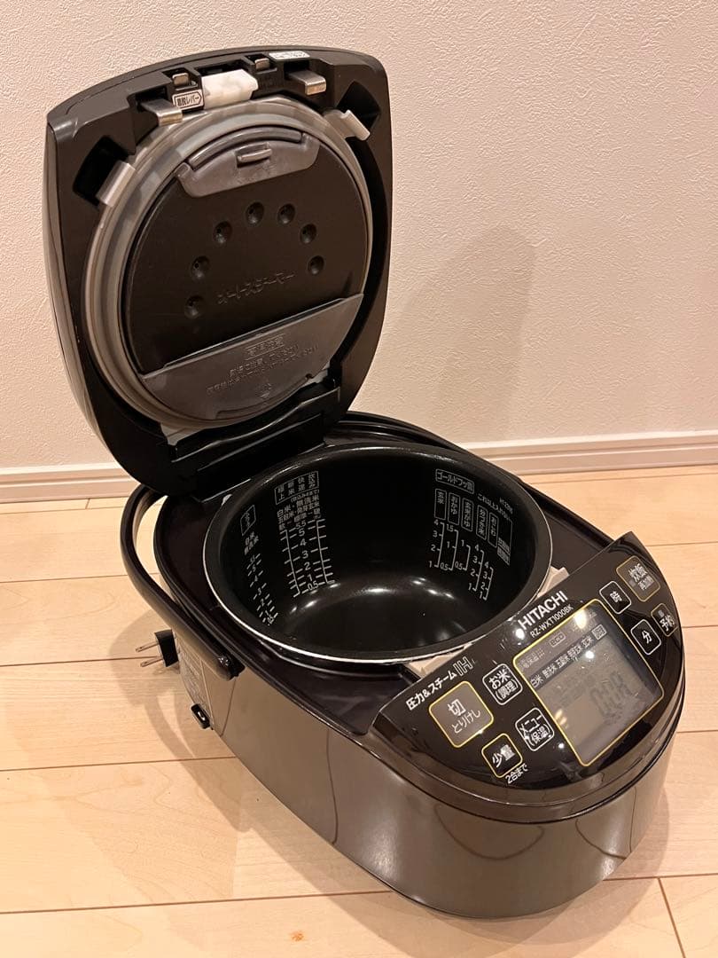 HITACHI 炊飯器5.5合炊き 真空断熱圧力&スチーム