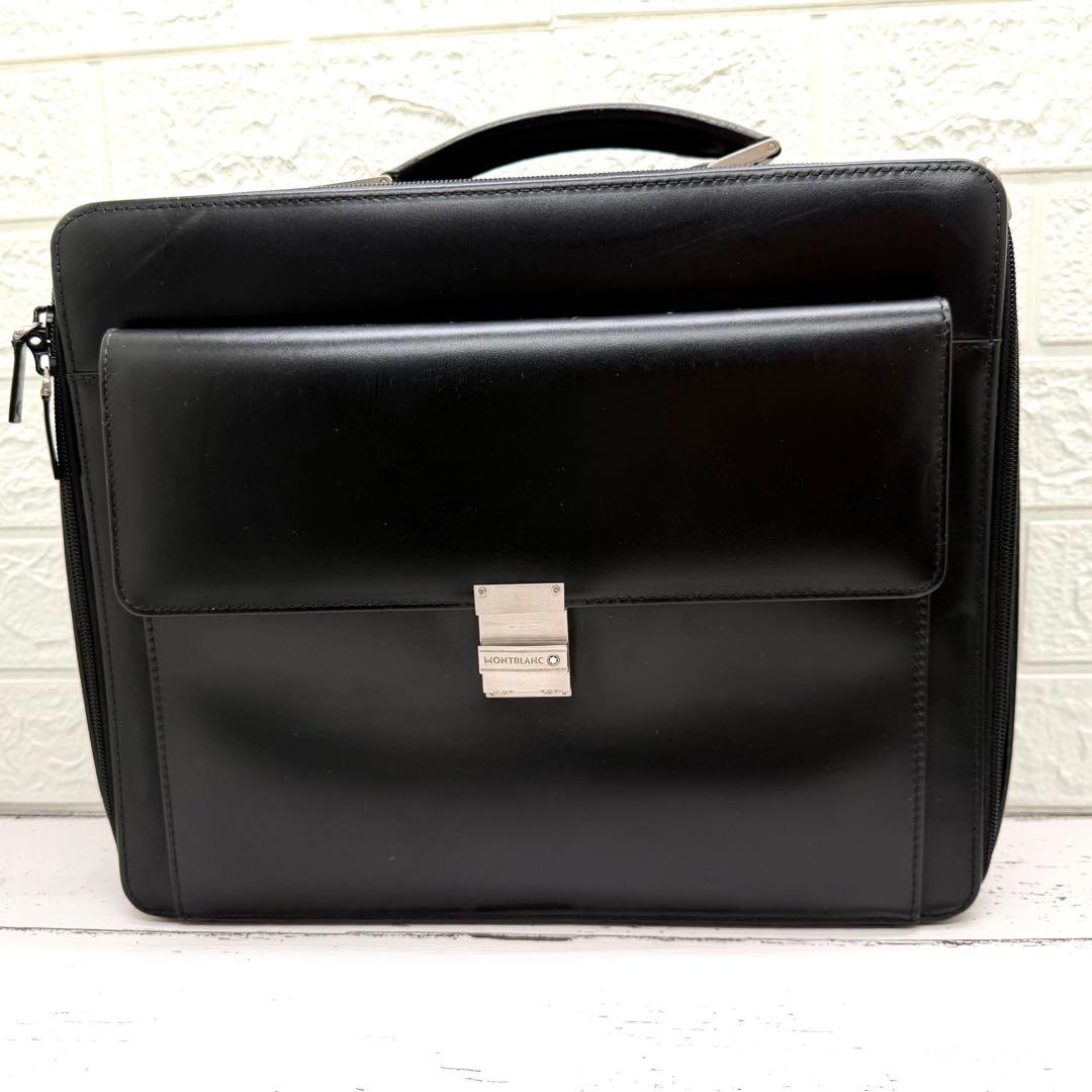 美品　モンブラン　ビジネスバッグ　ブリーフケース　2way　ショルダーバッグ