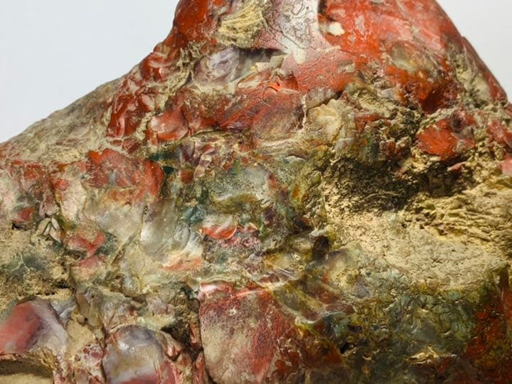 3709 佐渡錦紅石 佐渡赤玉石   3.86kg 水石 盆栽 盆石 鑑賞石