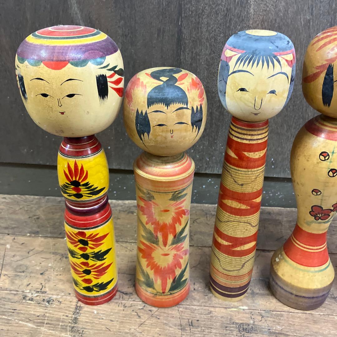 D-3 昭和レトロ 伝統こけし 16体セット 大量コレクション 創作こけし