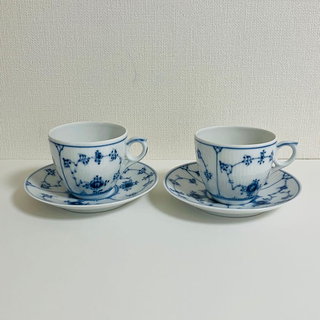 まとめ売りロイヤルコペンハーゲン ディーププレート、コーヒーカップ2客セット