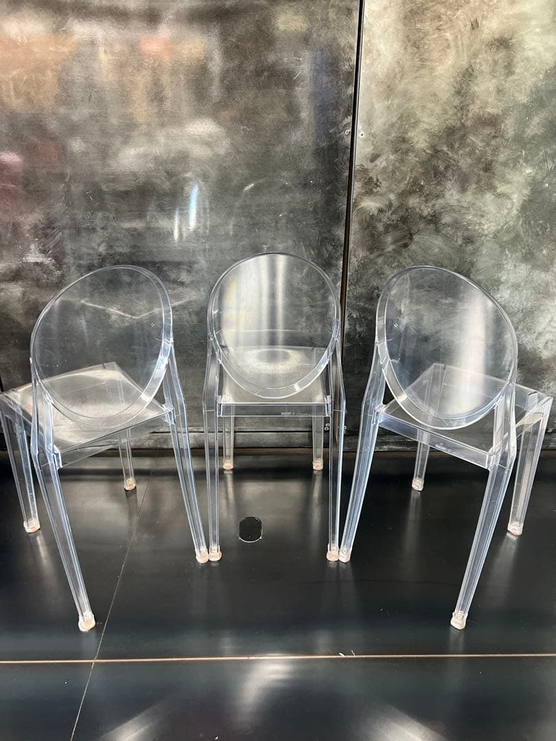 最安値カルテル ビクトリア ゴースト チェア フィリップスタルク　3脚