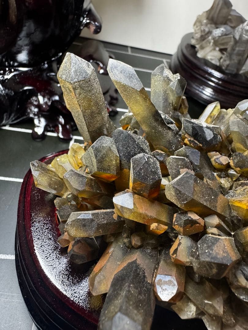 高品質スモーキーシトリン　クラスター 一点物