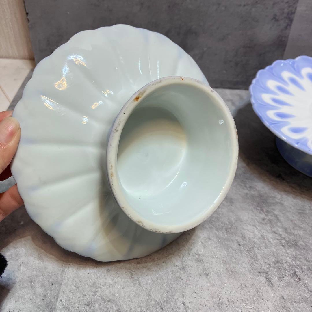 有田焼　久光　菊型高台皿　13枚セット