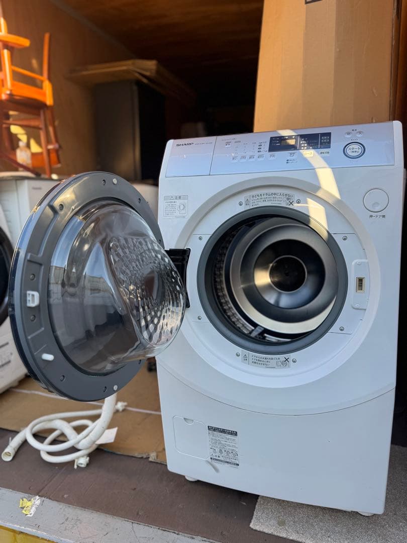 シャープ ドラム式洗濯乾燥機 ES-H10D-WL 洗濯10kg 乾燥6kg