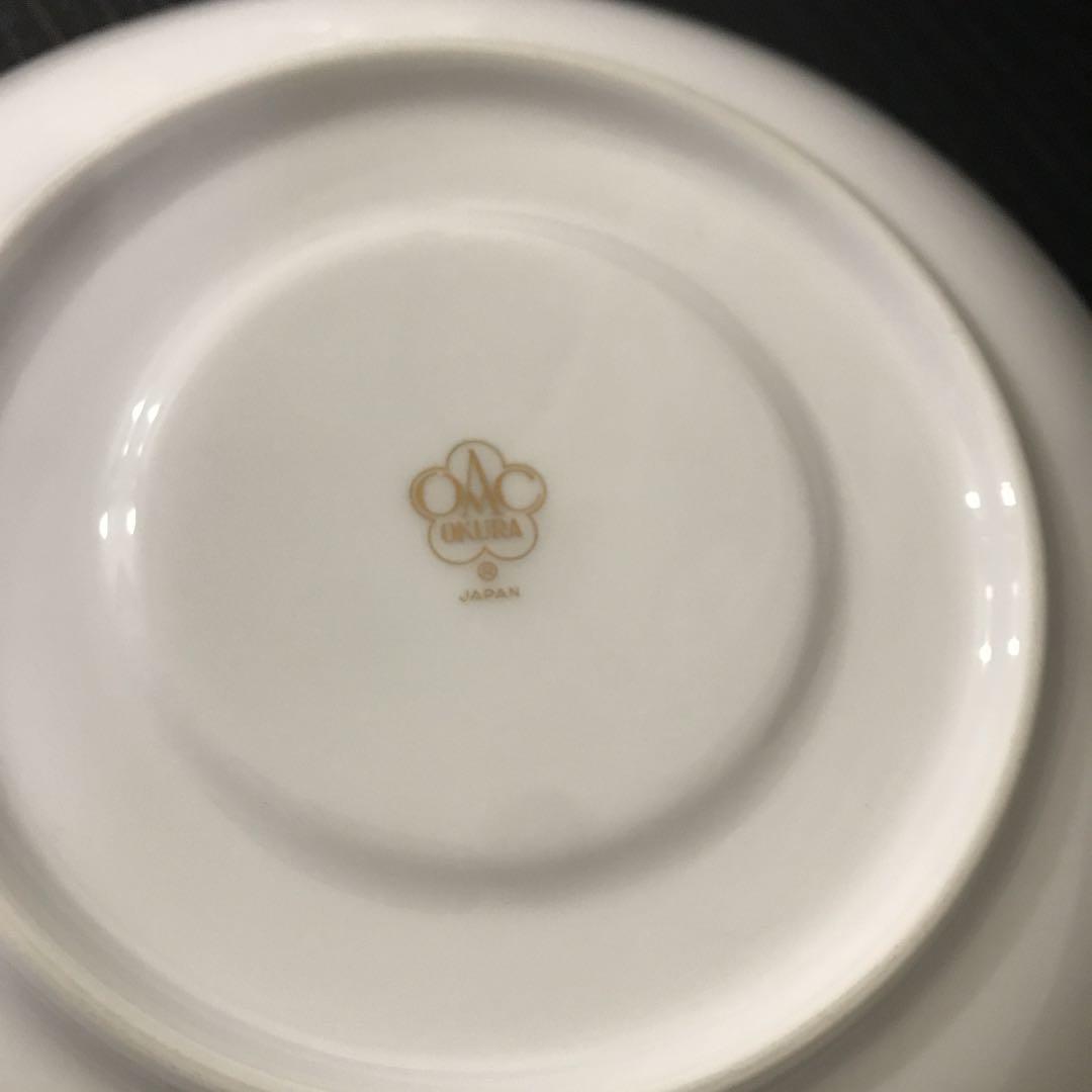 大倉陶園 片葉金蝕 6客セット