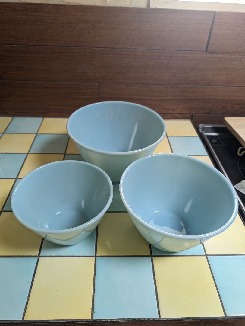 ファイヤーキング　スプラッシュプルーフボウル3サイズセット　ターコイズブルー