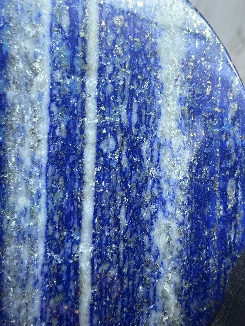 天然石　ラピスラズリ　大きな三日月　ずっしり約393g No.862