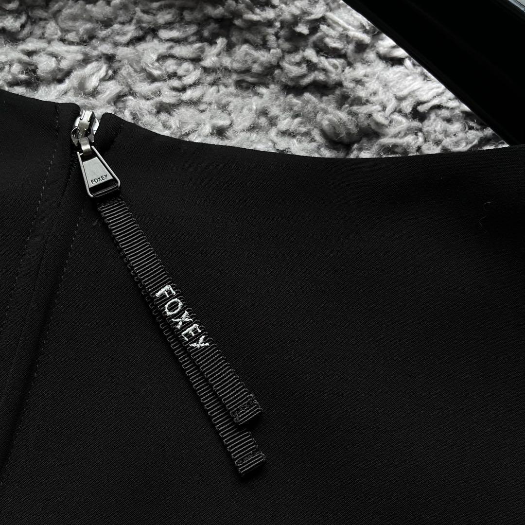 FOXEY NY 42 ブラック Aラインワンピース