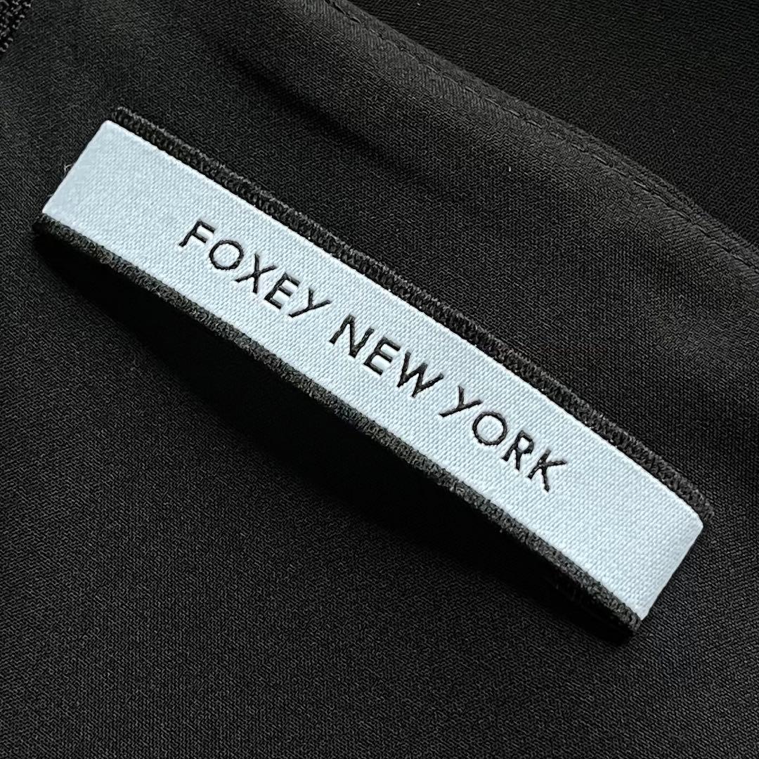 FOXEY NY 42 ブラック Aラインワンピース